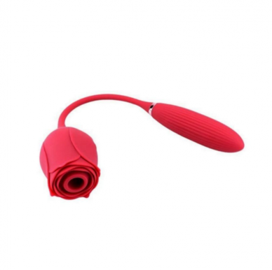 2 in 1 Rose Clitoral Sucking Toy & Love Egg Vibrator Rose Sex Toy Clit Suction Stimulator  Vibrating Adult Sex Toys