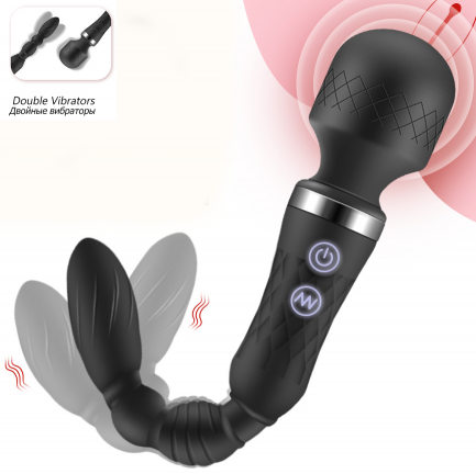 Double Head Vibrator Dildo Sex Toy G-Spot Vibrator Wand Dildo Sex Toy for Women Girl Female Vibrator Sex Toy