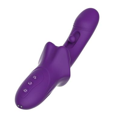 Factory Patting G Spot Clitoral Vibrators Big Mouth Sex Toys for Woman Female Masturbation Rabbit Wand Rotation Vibrator