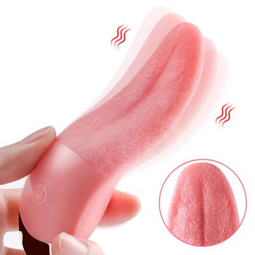 Factory Warming Soft Siliconevibrating Sex Toys Tapping G Spot Licking Tongue Vibrator for Women Female