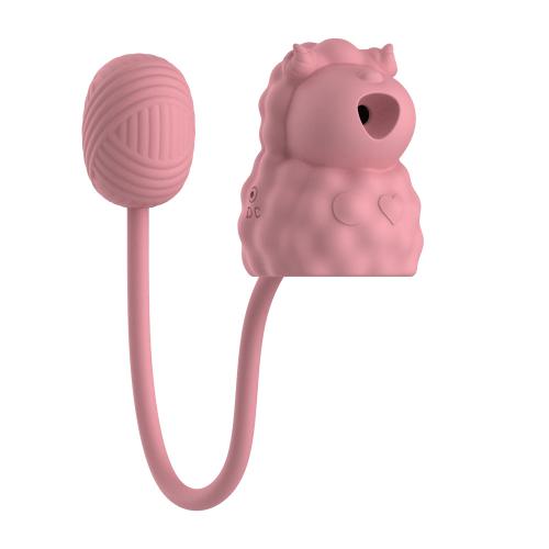 Hulamy Sucking Vibrator Cute Little Sheep Sucker Vibrator for Women Clitoris Vacuum Stimulator Nipple Suck love Egg Vibrator