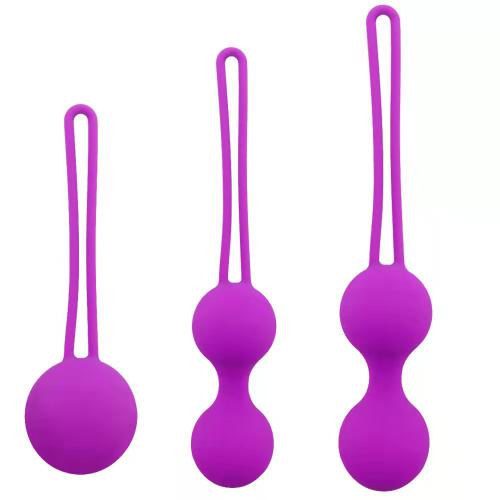 Kegel Weight Balls for Women Exercises Tightening Set of 3pcs  Silicone Kegel Balls for Women Beginners & Advanced Kagel