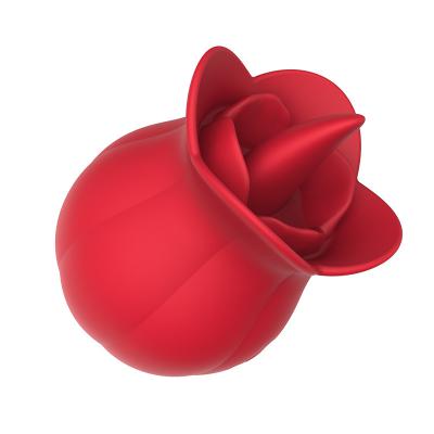 Manufacturer Sex Toys Wholesale Red Cute Rose Tongue Vibrator pink Rose Flower Vibrator Sex Toy for Women