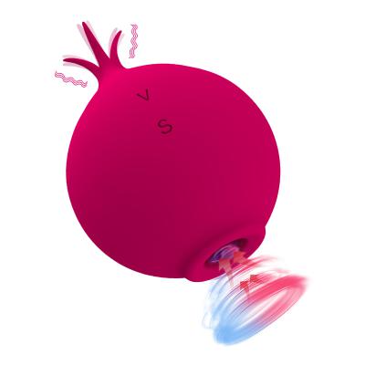 Mini Rechargeable Portable Rose Petal Vibrator Multifunctional Flirtation Suction Clitoral Breast Vibrator for Women TY767