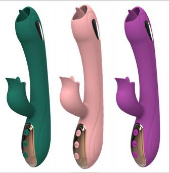 PINKZOOM Vibrator Thrusting Licking Dildo  for Women  G Spot Vibrator Clitoral Stimulator with 10 Thrusting & Vibrating Modes