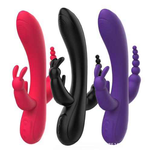 Rabbit Vibrator for  Female Anal Dildo Vagina Nipples Stimulator Adult Sex Toys with One Click Orgasm Vibrating Stimulation