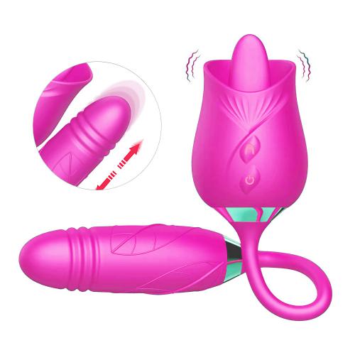 Rose Shape Vagina Sucking Vibrator Intimate Good Nipple Sucker Oral Licking Clitoris Stimulation Powerful Sex Toys for Women