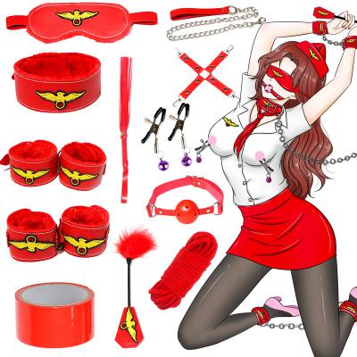 SM Bondage Gear Leather Restraint Set Sex Toys Kit BDSM Adult Cosplay Games for Couple Adult Sex Toys