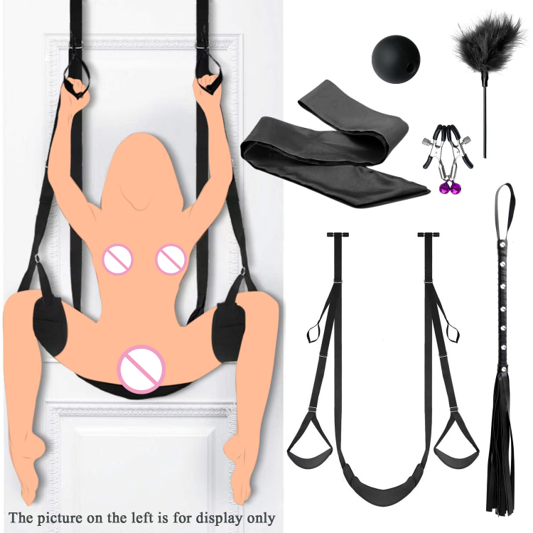 SM Double Bondage Set  Swing  Style Thigh Restraint Sling Legs Binding Adult Sex Products Slave Fetish Toy Sex Swing for Women