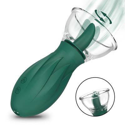 Sex Toys Female Masturbator Sucker Breast Massage G-Spot Vibrator Clitoris Tongue Licking Vibrator