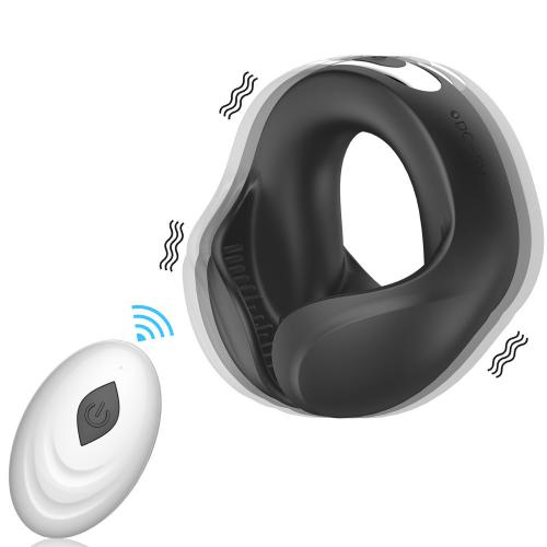 Silicone Cock Ring Vibrating Prostate Massager Anal Male Penis Ring Vibrator Cock Rings Anal Stimulation Plug Sex Toy for Men
