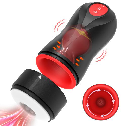 Sucking Vibration Real Vagina Pocket Pussy Penis Oral Sex Machine Toys for Man Adults 18+ Automatic Male Masturbator Cup
