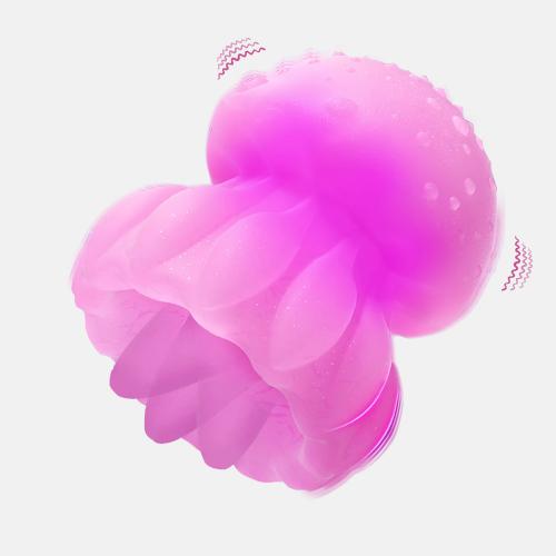 Tongue Licking Led Light Jellyfish Oral Sucking Vibrator for Women Clit Stimulator Female Masturbation Sucker Sex Toy for Women