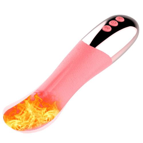Tongue Licking Vibrator for Women Heating Vibration Breast Clitoris Nipples Massager Vaginal Anal Breast Sex Toys