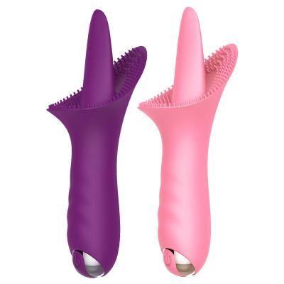 Women Tongue Llicking 10 Vibration Modes Clit Stimulator Adult Sex Vibrator Masturbator for Women