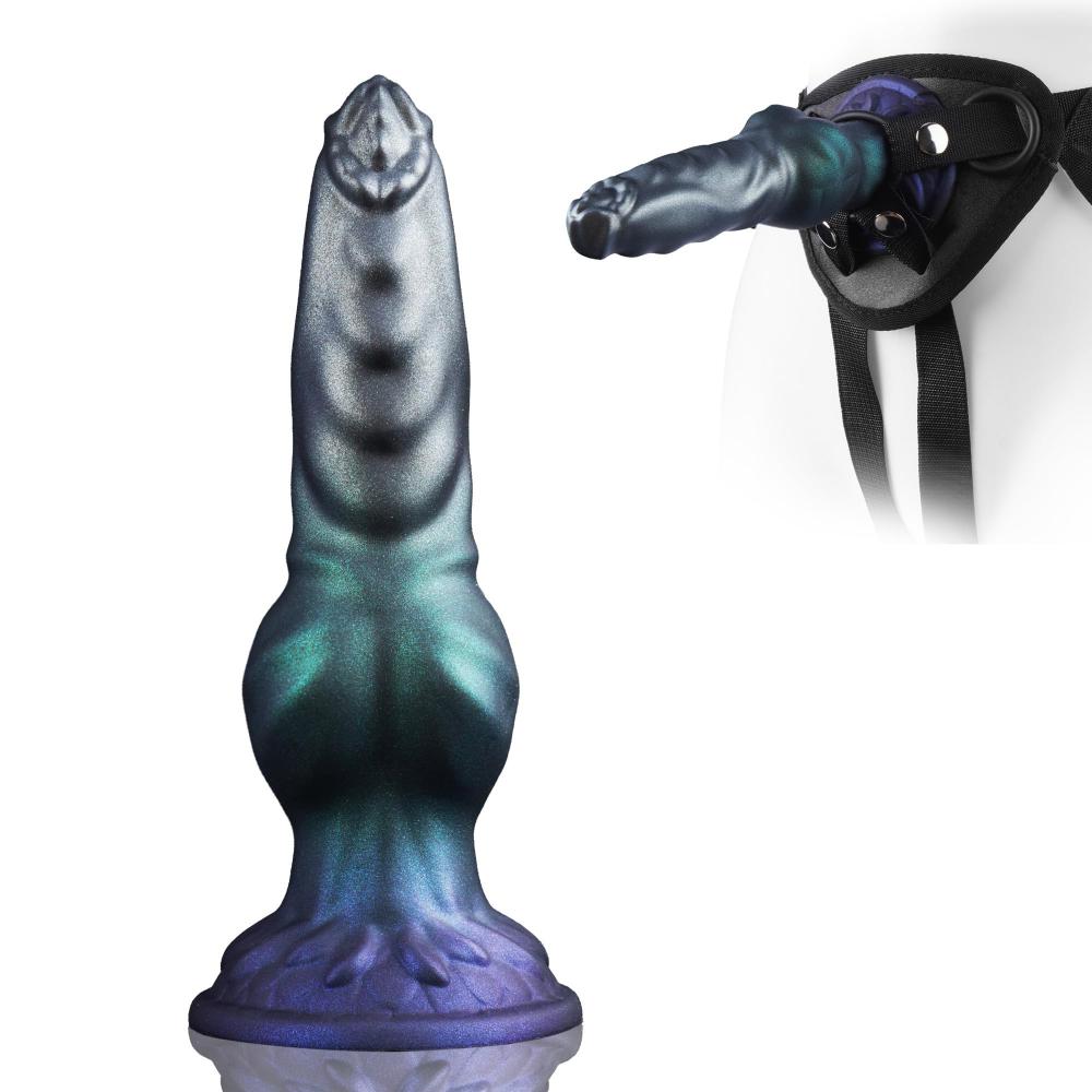 2025 Soft Silicone Dildo for G-spot Massage Monster  Dildo with Strong Suction up Dog Knot Anal Dildo for Women Men Couple