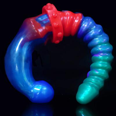Double Ended Dildo Flexible Anal Beads for Lesbian Anal G-spot Stimulator Long Penis Adult Sex Toys for Women Men Couple