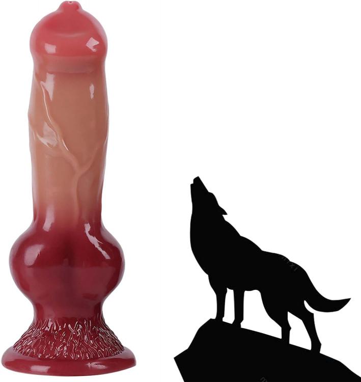 Extra Long XXXL Silicone Anal Plug Huge Wolf Dildo Monster  Dog Thick Penis With Suction Cup Sex Toys for Masturbation
