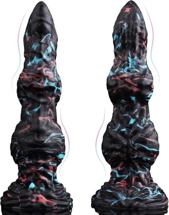 Fantasy Dog Knot Dildo Thick Knotted Monster Dildo with Suction Cup Huge Butt Plug Large  Toy for Beginner Sex Toys for Men