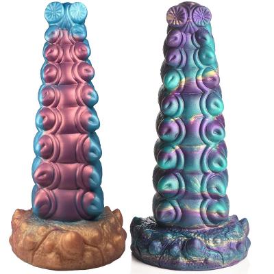 Fantasy Monster  Animal Chrysalis Anal Dildo with Suction Cup Base Silicone Dildo for Beginners Men Women Couple