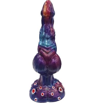 Fantasy Monster Dog Knot Dildo Huge Big Horse Thick Tentacle Dildo with Suction Cup Soft Silicone  Animal Adult Sex Toy