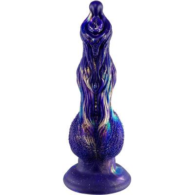 Huge Monster Fantasy Tentacle Dildo Sex Toy Silicone Realistic Dog Knot Dragon Dildo with Suction Cup Big Thick Anal Plug