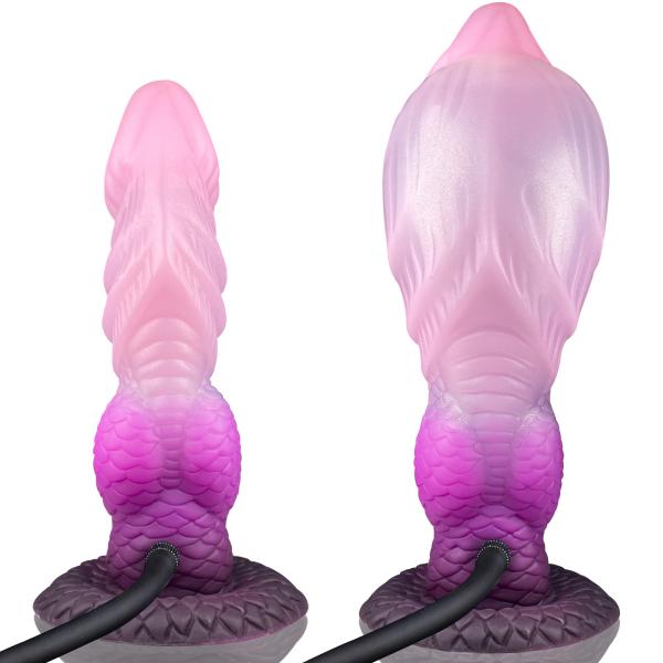 Huge Monster Inflatable Dragon Dildo Knot Fantasy PenisThick Anal Dildo With Suction Cup Horse Dildo Animal Dog Cock Dick