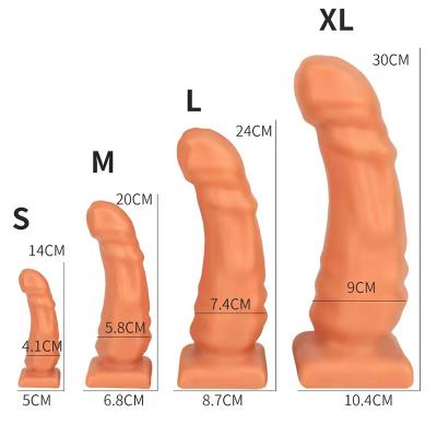Huge Silicone Soft Horse Dildo Anal Toy Monster  Animal Anal Dildo with Suction up Ribbed Flexible Hands-Free for Women Men