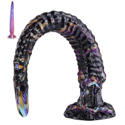 Super Long Anal Plug Dildo Flexible Silicone Monster  Dildo Sex Toy With Powerful Suction Cup for Men Women and Couple