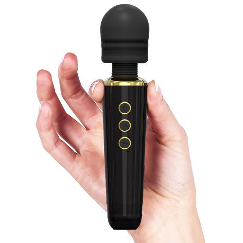  Therapeutic Rechargeable Personal Wand Massager Quiet & Waterproof 20 Patterns & 5 Speeds Travel Bag Included Men & Women