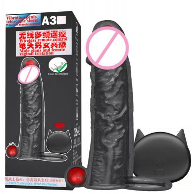 2022 Remote Adult love Sex Toys for Men Cock Vibrating Enlargement Reusable Dick Vibrator Cock Sleeve love Toys for Couples%