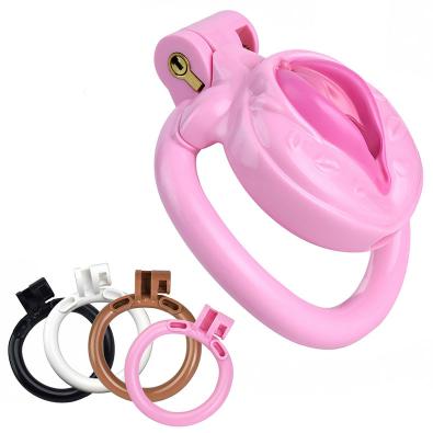 2024 New High-quality Plastic Male Chastity Device Penis Bondage Lock Resin Cock Cage for Men