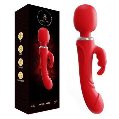 3 in 1 Powerful Double Head Realist Dildo Rabbit Vibrator Sex Toys for Woman Wand Massager Relieve Pain Masturbators for Women%