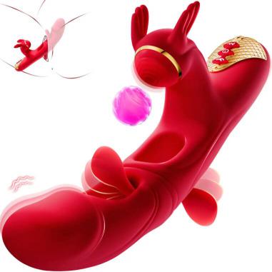 4in1 Double Tongue Flapping Vibrators for Women G Spot Massage Products Tapping Dildo Vibrator Sex Toys for Woman Adult Toys%