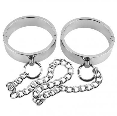 BDSM Fetish Bondage Hand Cuffs for SM BDSM Games Metal Ankle Cuffs for Couple Flirting Bed Restraints Kits Sex Toys Adult Game%