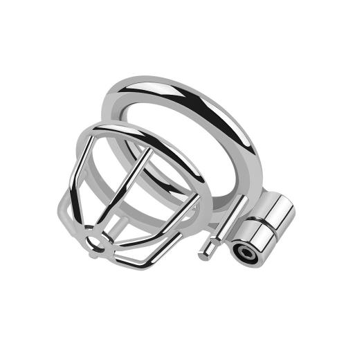 Comfortable and Breathable Metal Chastity Device Penis Lock Cock Cage BDSM Adult Toys for Male