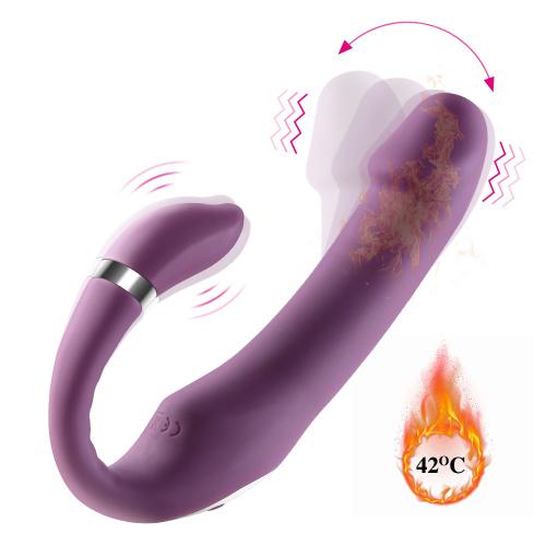 Erotic Sextoys Heating Strapon Dildo Vibrator Lesbian Strap-on Penis Pegging Double Ended Dildo Adults Sex Toys for Women%