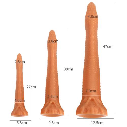 Extra Long Anal Plug Dildo  Flexible Liquid Silicone Snake Butt Plug Vaginal Prostate Massage Stimulation for Men Women Sex Toys