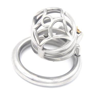 FRRK-08 Male Chastity Device for Men Metal Tube Cock Sleeve Tease Steel BDSM Sex Toys Female Led Relationship