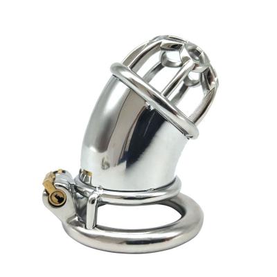 FRRK-17 Male Chastity Devices Stainless Steel Cock Cage for Men Metal Chastity Belt Penis Ring Sex Toys Cock Lock Adult Sex Toys