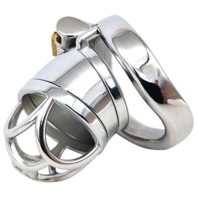 FRRK-21 Cock Cage Male Chastity Device Locked Cage Sex Toy Comfortable Cock Cage Adult Game Sex Toy Exercise Stainless Steel
