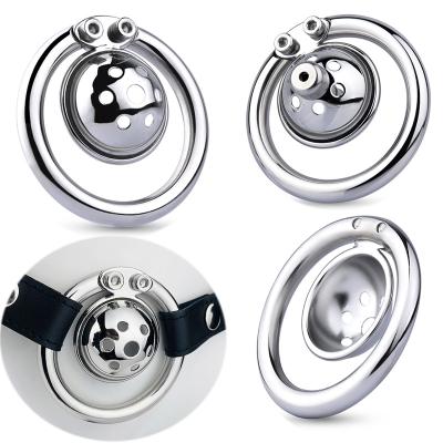 FRRK Small Sissy Chastity Belt for Boy, Inverted Chastity Cage, Small Chastity Device for Men with Catheter,mini Dome Cock Cage