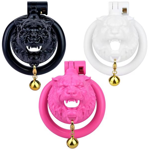 FRRK Wolf Shape Chastity Device,tiger Cock Cage,Penis Lock,Cock Cage,Chastity Belt Sex Toy BDSM Male Chastity Device Sissy Cage