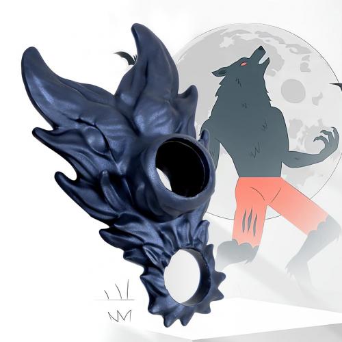 Fantasy Cock Ring Penis Sleeve Extender Wolf Shape Man Penis Enlargement Ring Enhancement Delayed Ejaculation Couple Sex Toys