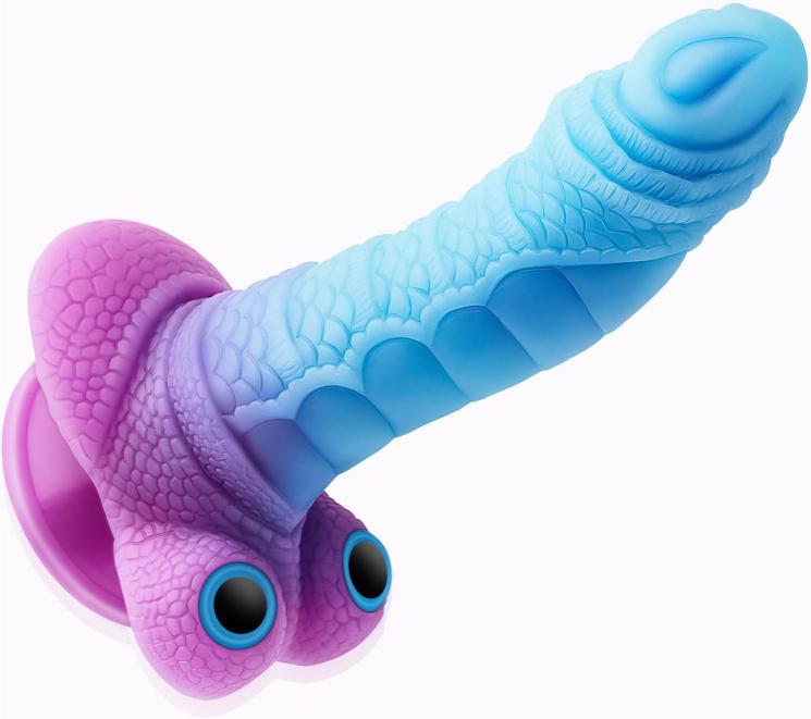 Fantasy Lifelike Animal Monster  Elephant Dildo Luminous Flexible Soft Silicone Anal Plug for Man Masturbation Sex Toy