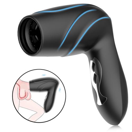 Hair Dryer Trainer Male Penis Exercise Multi-frequency Vibration Masturbation Massage Pulse Aircraft Cup Male Sex Toys for Men%