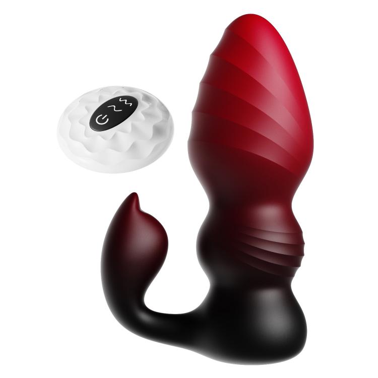 Hot Selling Plug Anal Wireless Remote Control Multi-frequency Vibrating Prostate Massage for Men Silicone Anal Butt Plug%
