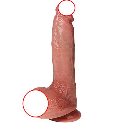 Huge Flesh Lifelike Dildo Realistic Skin Thick Liquid Silicone Dildo with Suction Cup Adult Sex Toys for Couples Men Women