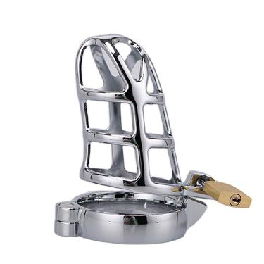 Large Cock Cage Penis Ring Long Hollow Metal Male Chastity Lock Sex Toys for Men