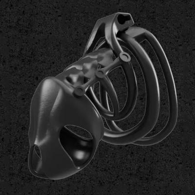 Lightweight Double Ring Male Chastity Lock Abstinence Device Cock Bondage Cage Sex Toy for Men